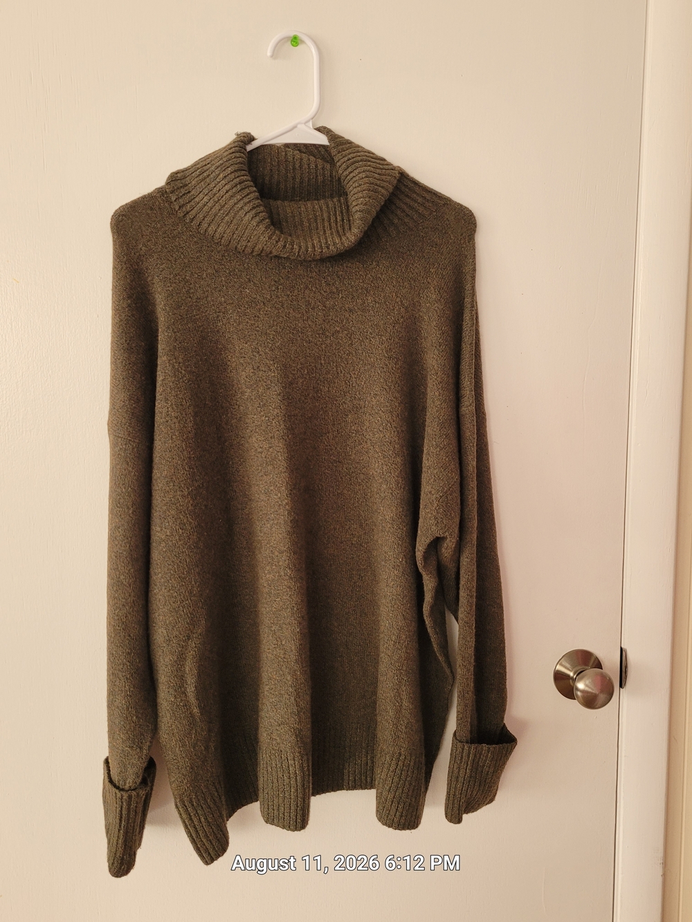 Old Navy Olive Green Cowl Neck Sweater